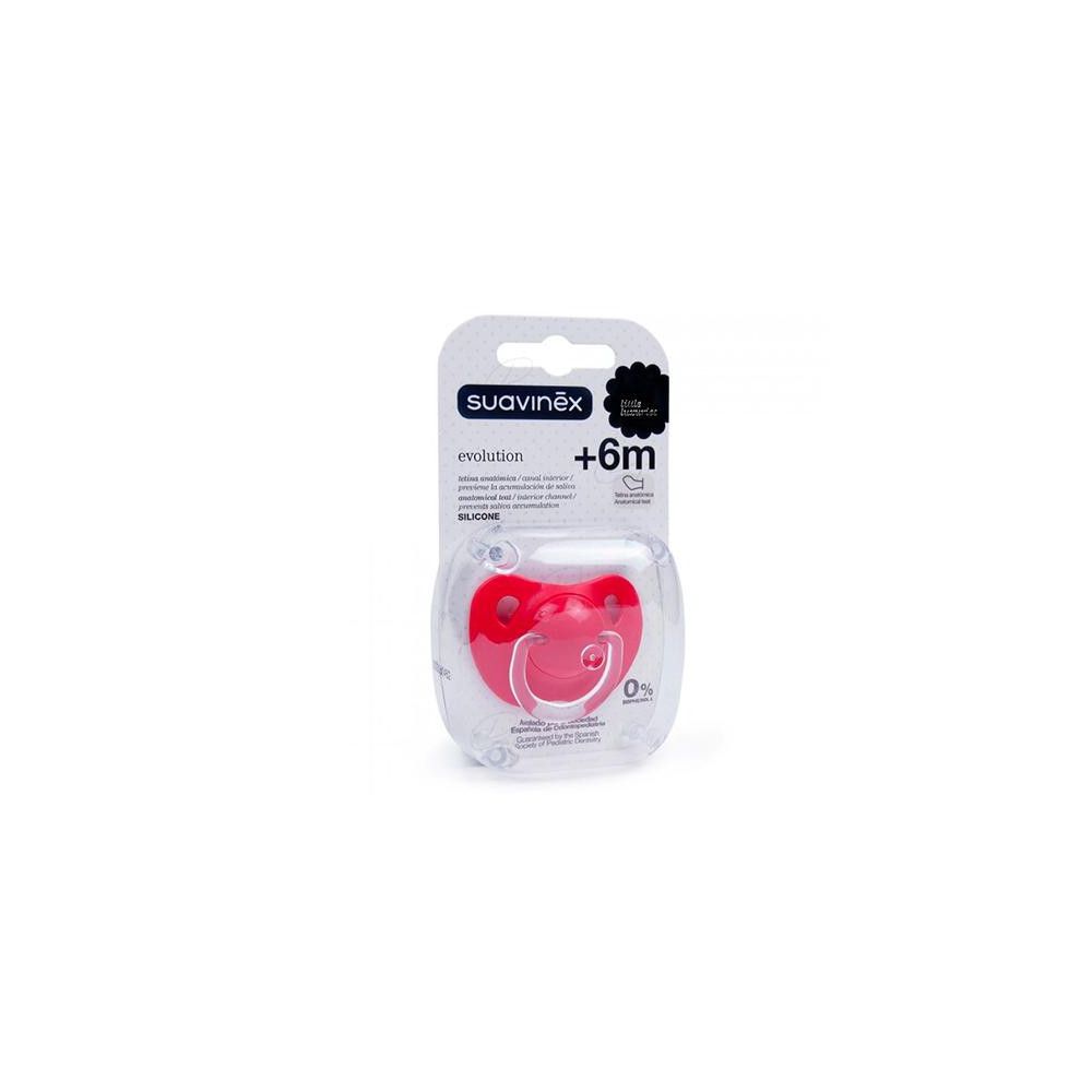 CHUPETE TETINA SILICONA ANATOMICA + 6 M
