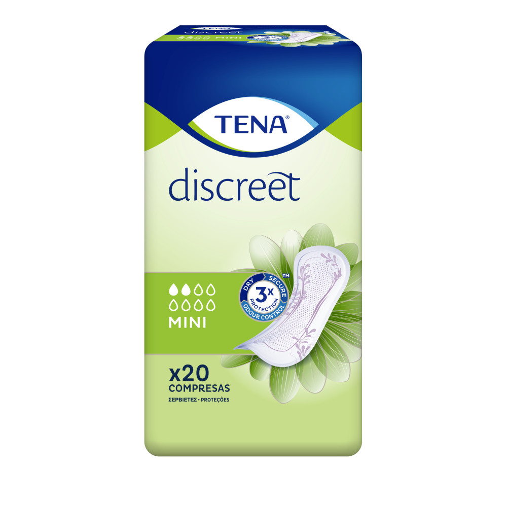 TENA DISCREET MINI 20 UNIDADES