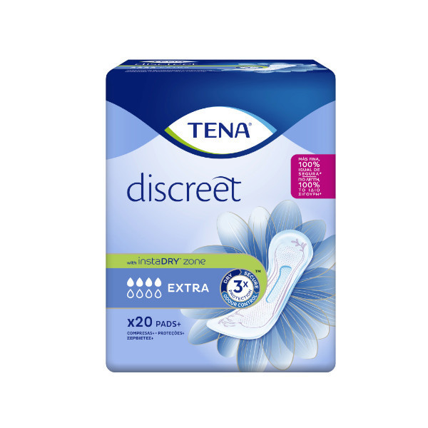 Tena Discreet Compresas Extra 20 Unidades