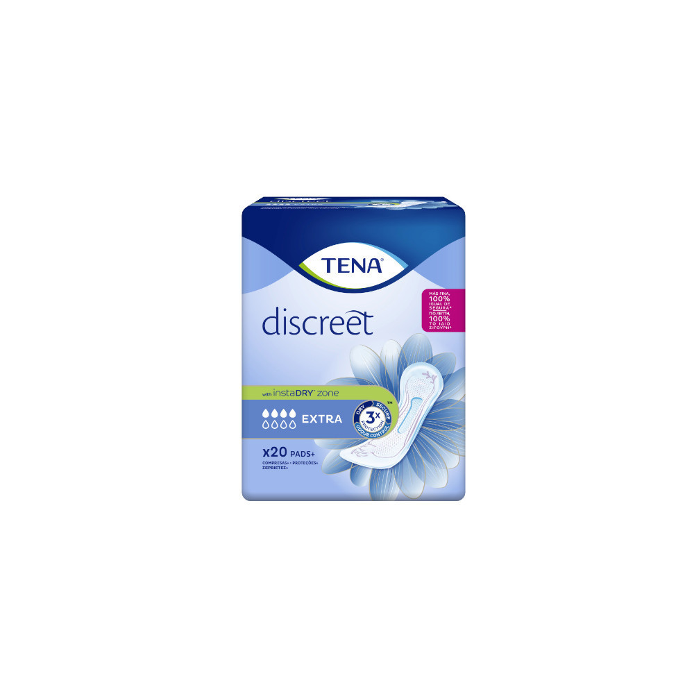Tena Discreet Compresas Extra 20 Unidades