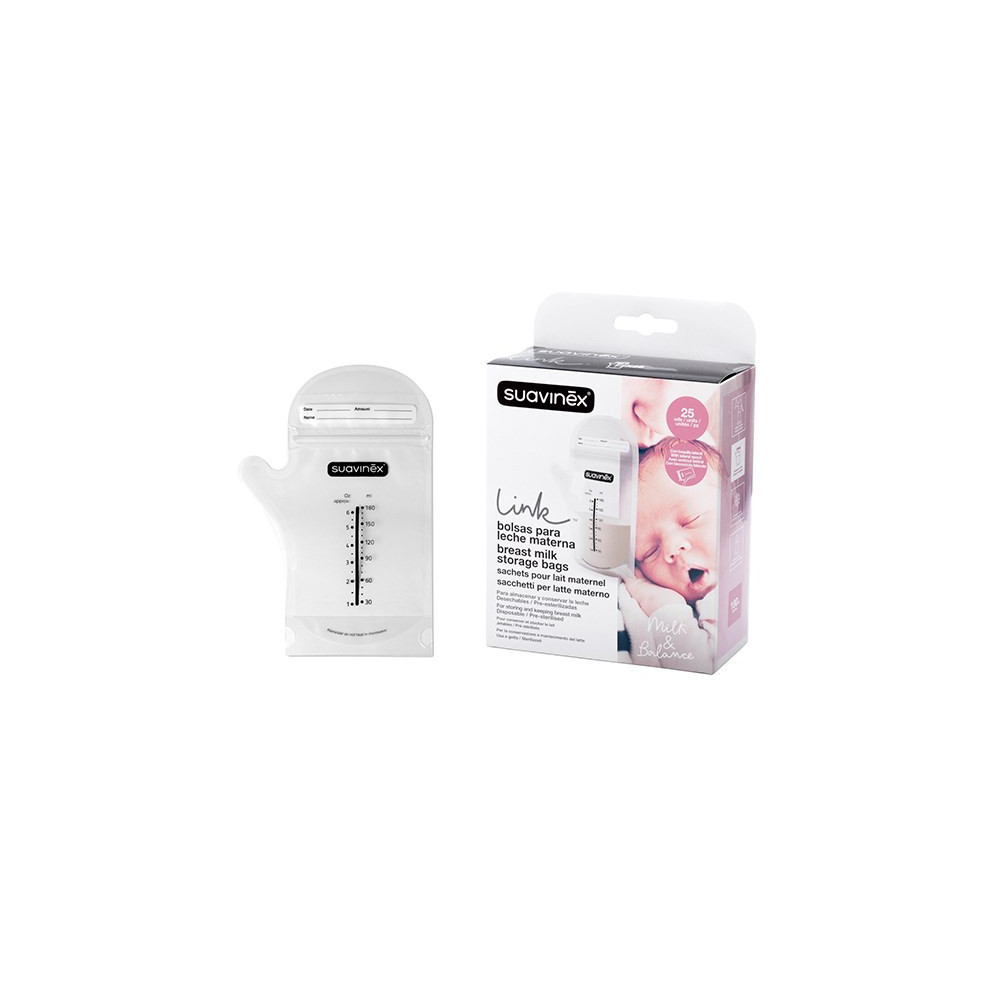 BOLSAS LECHE MATERNA SUAVINEX 25U.
