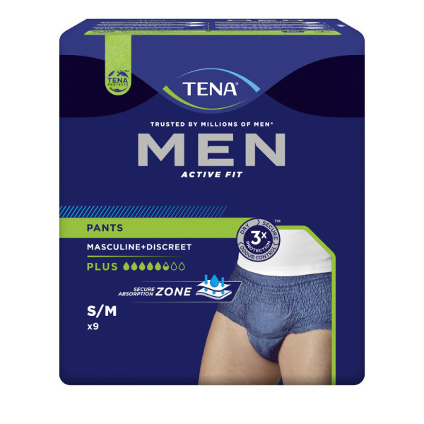 Tena Men Active Fit Pants Talla M 9 Uds
