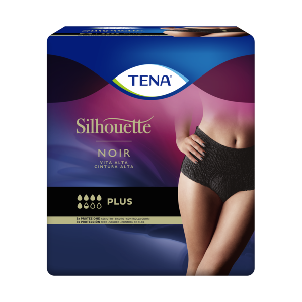 TENA SILHOUETTE BRA ALT AB DIA NEGR 9U TALLA M