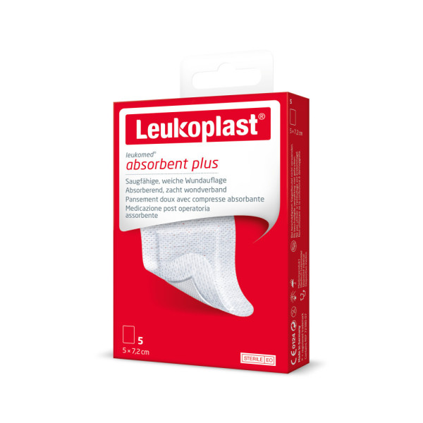 LEUKOPLAST ABSORBENT PLUS 5X 7,2CM