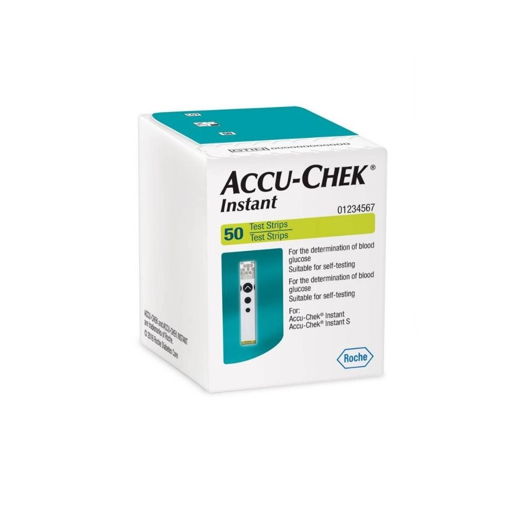 TIRAS REACTIVAS ACCUCHECK INSTANT 50U
