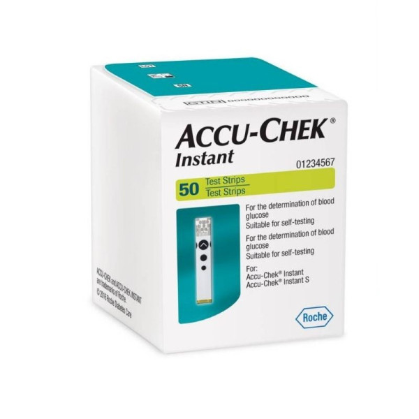TIRAS REACTIVAS ACCUCHECK INSTANT 50U