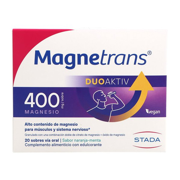 Magnesio Magnetrans Duoaktiv 400mg para Actividad Física...