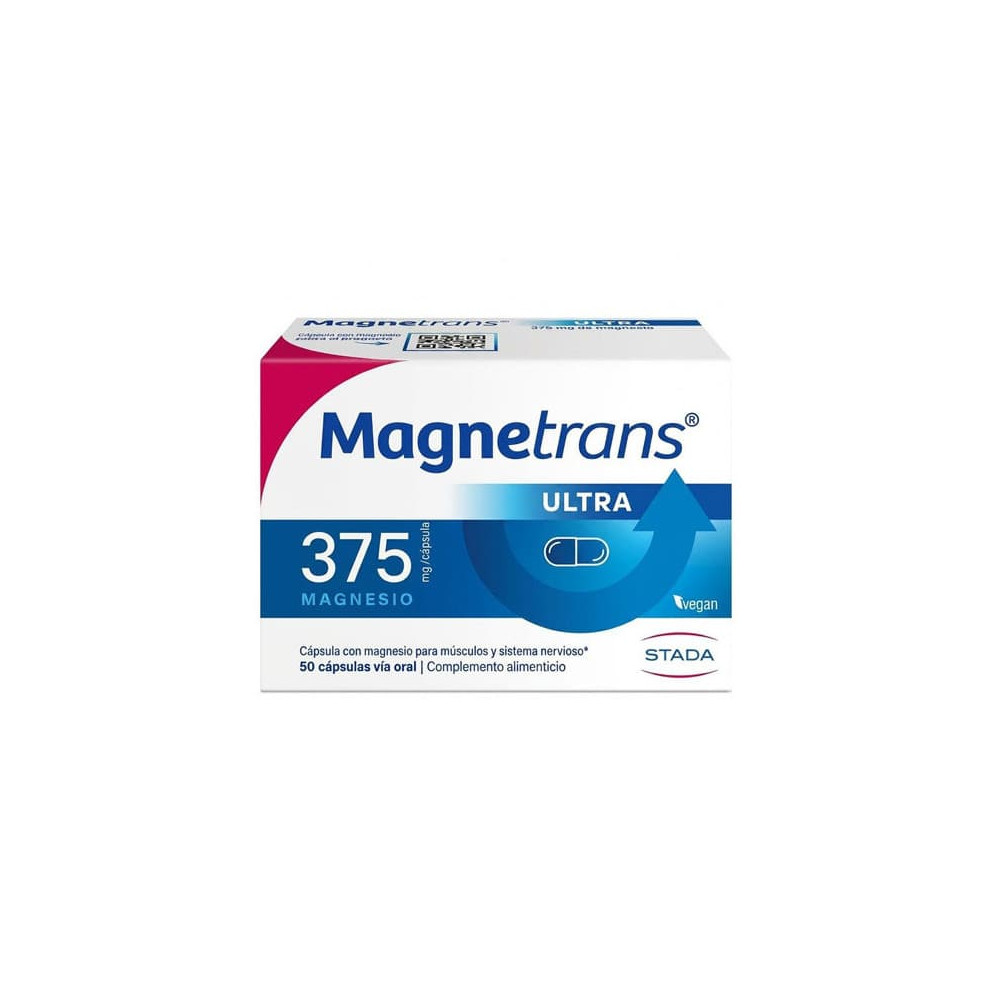 Magnesio Magnetrans Ultra 375mg 50 Cápsulas