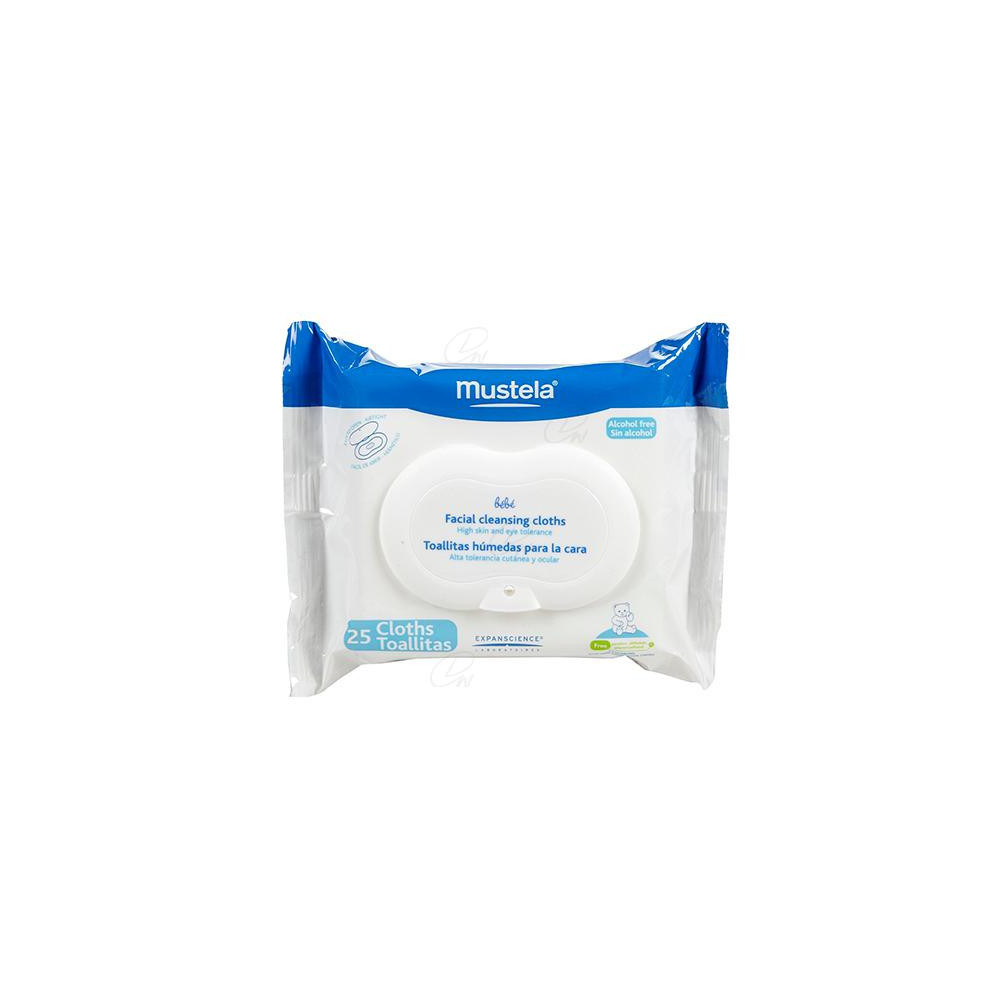 MUSTELA TOALLITAS PARA LA CARA 25 TOALLITAS
