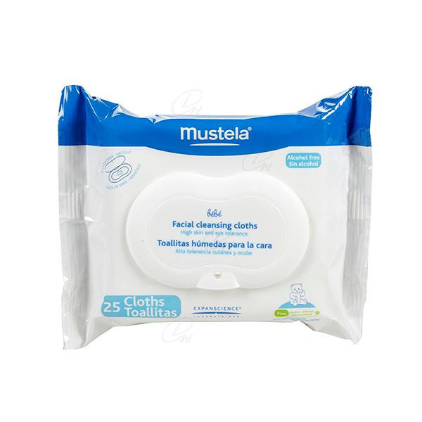 MUSTELA TOALLITAS PARA LA CARA 25 TOALLITAS