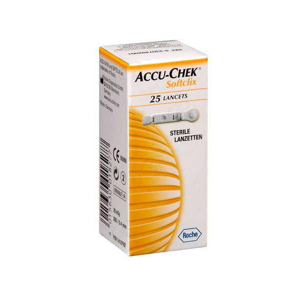 ACCU-CHEK SOFTCLIX LANCETAS 25 U