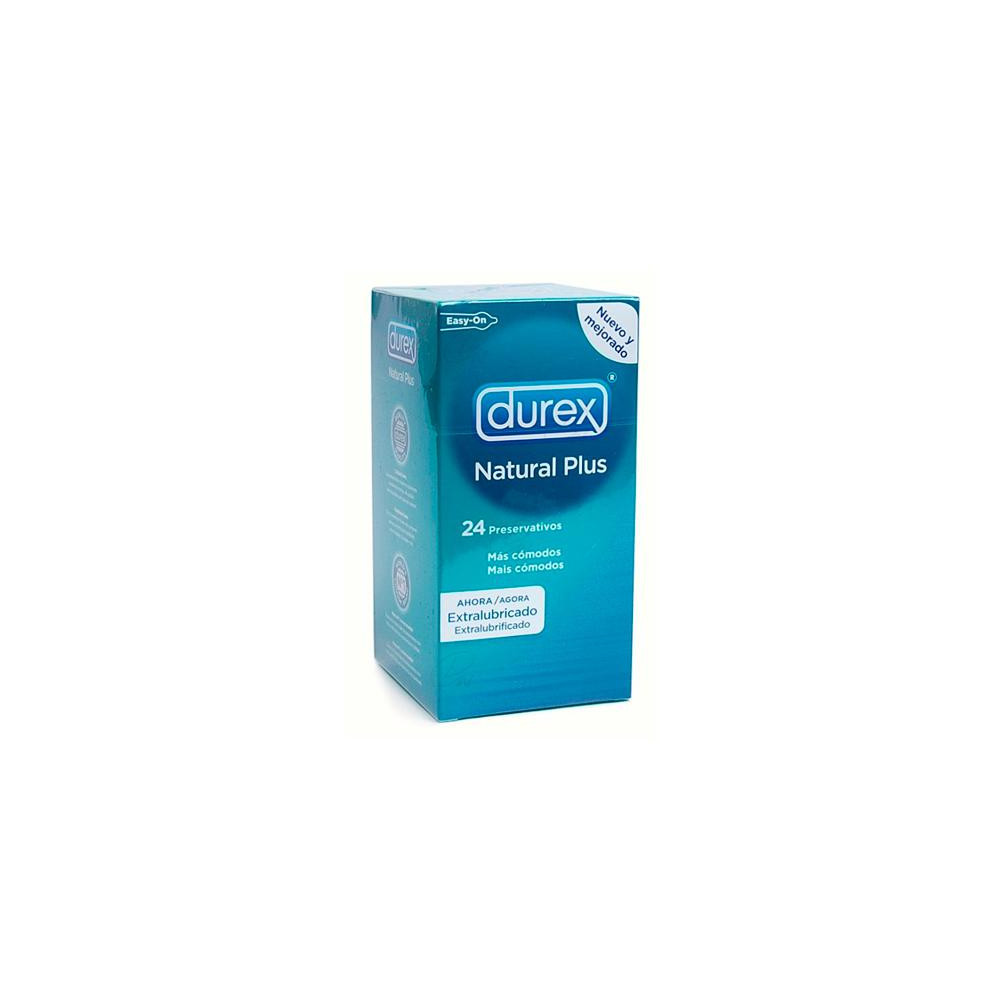 PRESERVATIVO DUREX NATURAL PLUS EASY ON 24 UDS