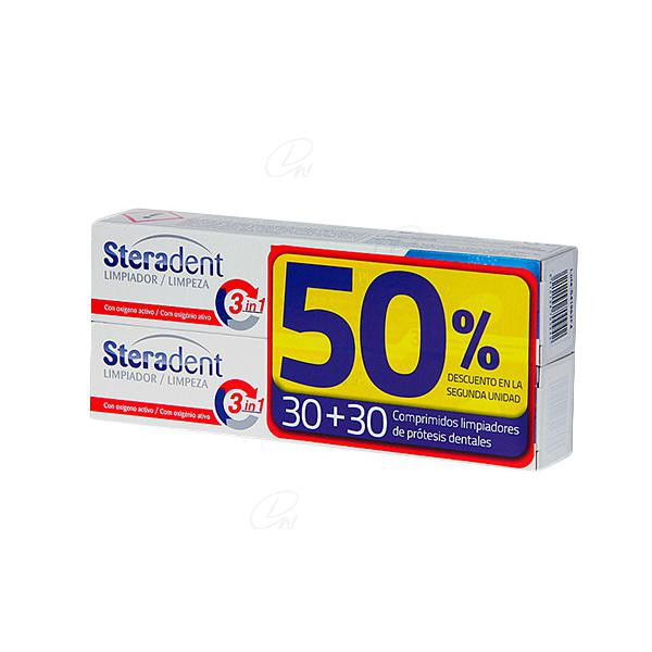 STERADENT TRIPLE ACCION PLUS 30 COMP