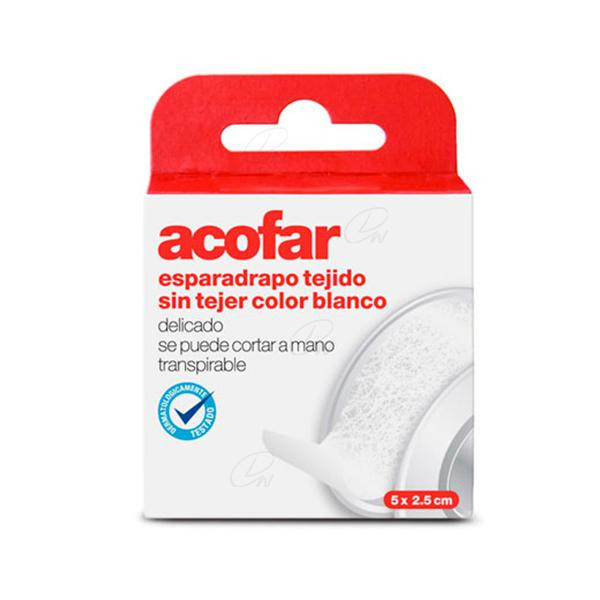 ESPARADRAPO TEJIDO SIN TEJER 5X2,5CM COLOR BLANCO