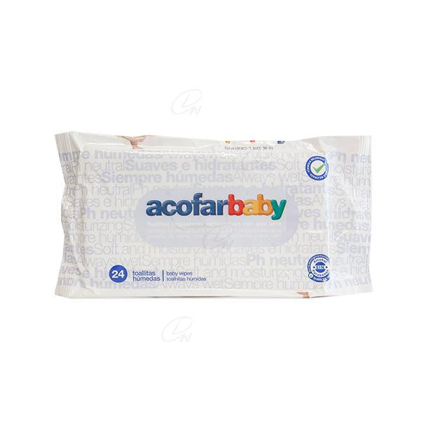 ACOFARBABY TOALLITAS HUMEDAS LIMPIADORAS 24 U