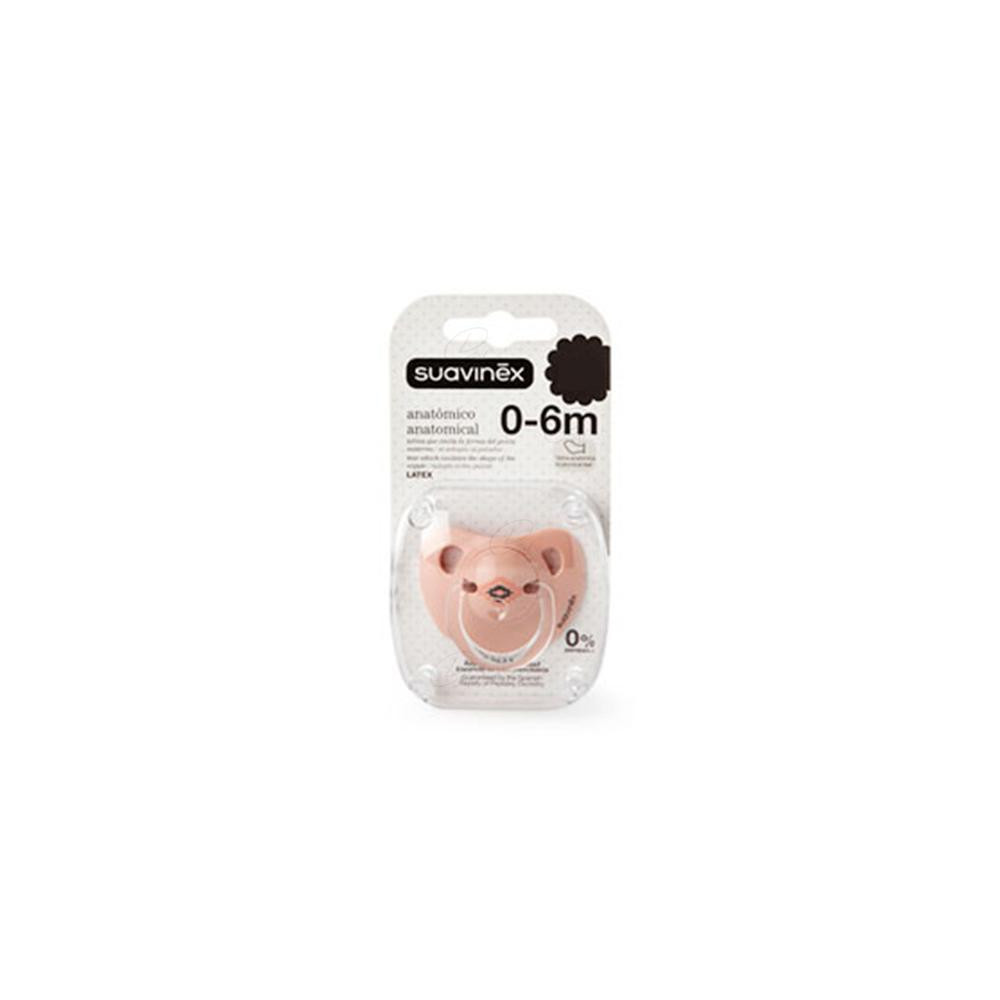 CHUPETE TETINA LATEX ANATOMICA 0 - 6 MESES ROSA...