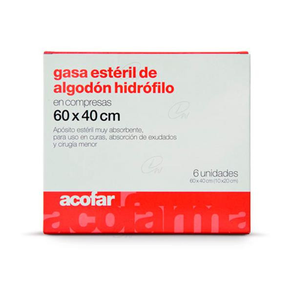 GASA ESTERIL ALGODON HIDROFILO COMPRESAS