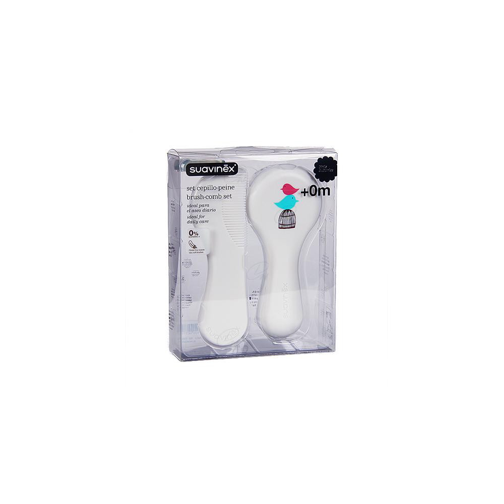 CEPILLO Y PEINE INFANTIL SOFT BLANCO DECORADO