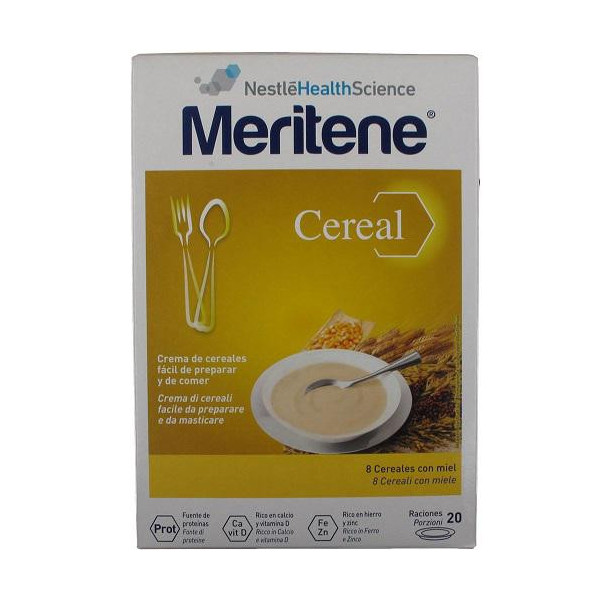 MERITENE CEREAL INSTANT 8 CEREALES CON MIEL 2x300g